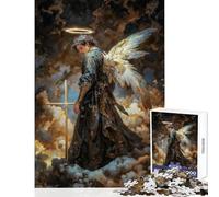Rompecabezas de 1000 Piezas para Adultos Arcángel Azrael Guía Celestial de transiciones procesamiento del Duelo liberación del Alma Juguete de decoración de Pared Gran Regalo para Juegos Juego