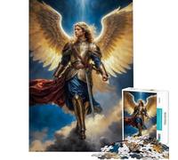 Rompecabezas de 1000 Piezas para Adultos Arcángel de la Gloria Radiante Arcángel Miguel Ayuda a ejercitar el Cerebro Regalos para Mujeres Juguete Educativo para Mayores de 14 años ofrecido