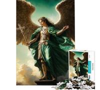 Rompecabezas de 1000 Piezas para Adultos Arcángel Rafael Juguetes adictivos para Cultivar la Paciencia Juego Familiar para divertirse en Familia Regalo Divertido (Tamaño 38x26cm)