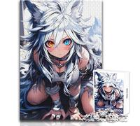 Rompecabezas de 1000 Piezas para Adultos, Arctic Foxgirl, Ideal para Decorar la Pared en Familia Apto para Mayores de 14 años (38x52cm)
