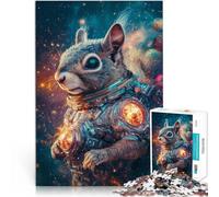 Rompecabezas de 1000 Piezas para Adultos Ardilla Astronauta Juegos educativos Juguetes de Bricolaje Decoración 38x26cm