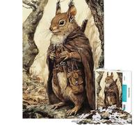 Rompecabezas de 1000 Piezas para Adultos Ardilla guerrera Rompecabezas Relajante para Adultos Juegos de análisis y lógica Difícil y desafiante (Tamaño 38x52cm)