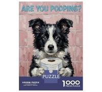 Rompecabezas De 1000 Piezas para Adultos Are You Pooping Dog Art Rompecabezas para Adultos Juego De Ingenio Una Obra De Arte Interacción Entre Padres E Hijos 70x50cm/1000pcs