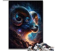 Rompecabezas de 1000 Piezas para Adultos Aries Cósmico, Rompecabezas de 1000 Piezas para Mujer, Regalo para Hombre (tamaño 50x75cm)