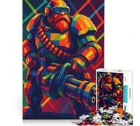 Rompecabezas de 1000 Piezas para Adultos: Arma galáctica de Roca Profunda Colorida, Juegos educativos, análisis y lógica, Regalos para Mujeres 38x52cm