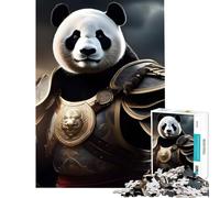 Rompecabezas de 1000 Piezas para Adultos Armadura del Señor Panda Juguetes educativos Juegos educativos Regalo de cumpleaños Excelentes Regalos y Juguetes (tamaño 38x52cm)