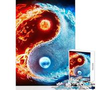 Rompecabezas de 1000 Piezas para Adultos Armonía Elemental Juegos relajantes para Toda la Familia Juguete Educativo cumpleaños y Navidad (38x26cm)