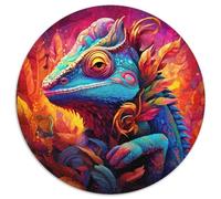 Rompecabezas de 1000 Piezas para Adultos, Art Chameleon, para interacción Familiar y desafío Mental (67,5 x 67,5 cm)