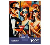 Rompecabezas De 1000 Piezas para Adultos Art Deco Style Wall Art Rompecabezas para Adultos Juego Familiar Carrera De Velocidad Manual Desafiante para Completar 52x38cm/1000pcs
