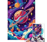 Rompecabezas de 1000 Piezas para Adultos Arte Abstracto de Galaxia Espacial Juego Educativo Juguetes didácticos Excelentes Regalos y Juguetes adecuados para Parejas tamaño 38x52cm