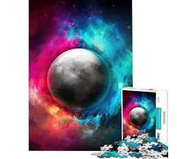 Rompecabezas de 1000 Piezas para Adultos Arte Abstracto Espacial Juguete Educativo Juego Intelectual Regalo de cumpleaños desafío difícil (tamaño 38x26cm)
