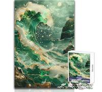 Rompecabezas de 1000 Piezas para Adultos, Arte Abstracto Kintsugi, Juguetes educativos, desafío difícil, Juguetes de Bricolaje, tamaño 38x52cm