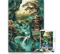 Rompecabezas de 1000 Piezas para Adultos, Arte Abstracto Kintsugi, Rompecabezas para Juegos Familiares, Vacaciones en casa, Pasatiempos, Gran Regalo, tamaño 38x52cm