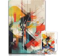 Rompecabezas de 1000 Piezas para Adultos, Arte Abstracto Moderno, diversión Familiar y Noche de Juegos, análisis y lógica, Juguetes antiestrés, tamaño 50x75cm