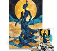 Rompecabezas de 1000 Piezas para Adultos: Arte de Aura de Desierto con genios elementales, Juguetes para armar, Actividades Divertidas en casa, cumpleaños y Navidad 38x52cm