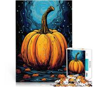 Rompecabezas de 1000 Piezas para Adultos Arte de Calabaza Juegos educativos Decoración del hogar Lista de Deseos con Papá Noel 38x26cm