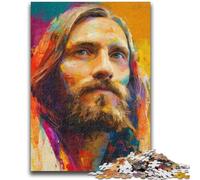 Rompecabezas de 1000 Piezas para Adultos, Arte de Jesús, Rompecabezas para Adolescentes, Juegos Divertidos Cada Pieza es única Juego desafiante y Divertido para Toda la Familia (75x50cm)