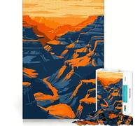 Rompecabezas de 1000 Piezas para Adultos Arte de la Naturaleza del Gran Cañón,Arte de Corte Fino,Juego de Habilidades de Pensamiento,Juego para Momentos de Tranquilidad,decoración navideña (50x75cm)