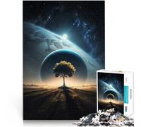 Rompecabezas de 1000 Piezas para Adultos Arte de la Soledad interestelar Juego Educativo Familiar Regalo para cumpleaños 38x26cm
