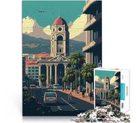 Rompecabezas de 1000 Piezas para Adultos Arte de píxeles de Tirana Juguetes educativos de Aprendizaje Gran Regalo para Juegos 38x26cm