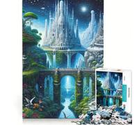 Rompecabezas de 1000 Piezas para Adultos: Arte de un Mundo Encantado, Juego Imposible, Actividades Divertidas para Hacer en casa, cumpleaños 38x26cm