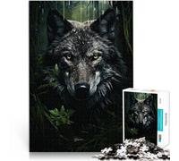 Rompecabezas de 1000 Piezas para Adultos Arte del Lobo Hecho de Papel,Apto para Mayores de 14 años. Decoración artística del hogar Buen Regalo。tamaño:26x38cm/10.24x14.96pulgada