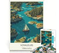 Rompecabezas de 1000 Piezas para Adultos: Arte del Parque Nacional Voyageurs, Juegos Familiares, un Reto para completar, Que fomenta el Amor Entre Parejas 38x52cm