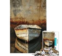 Rompecabezas de 1000 Piezas para Adultos Arte fotográfico Barco Rompecabezas para Adultos Juguete decoración de Pared Mejora la Memoria difícil y desafiante (tamaño 38x52cm)