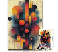 Rompecabezas de 1000 Piezas para Adultos, Arte geométrico Abstracto, diversión Familiar y Noche de Juegos, análisis y lógica, Juguetes antiestrés, tamaño 38x52cm