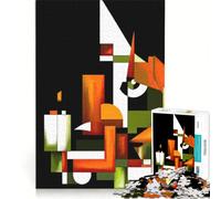 Rompecabezas de 1000 Piezas para Adultos Arte geométrico visionario Juego Familiar difícil y desafiante cumpleaños 38x52cm
