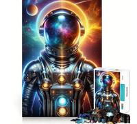 Rompecabezas de 1000 Piezas para Adultos Arte Mural de Astronauta,Corte preciso,Juego para desarrollar la Mente,Entretenimiento,diversión,Regalo de cumpleaños (38x52cm)