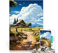 Rompecabezas de 1000 Piezas para Adultos “ Arte paisajístico” Madera,para Mayores de 14 años Entrena tu Cerebro y Tus Manos Adecuado para decoración de Escritorio.。tamaño:50x75cm