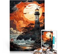 Rompecabezas de 1000 Piezas para Adultos “ Arte paisajístico” Madera，para Mayores de 14 años Interacción Entre Padres e Hijos Regalos de Juegos desafiantes。tamaño：50x75cm/19.68x29.52pulgada