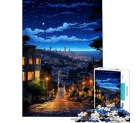 Rompecabezas de 1000 Piezas para Adultos Arte pixelado de San Francisco Juguetes adictivos para Cultivar la Paciencia Juego Familiar antiestrés Regalo de cumpleaños (tamaño 38x52cm)