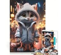 Rompecabezas de 1000 Piezas para Adultos, Arte pixelado navideño, Juego de ingenio, Interesante para Reducir el estrés, para Mejorar el Amor Entre Parejas 50x75cm
