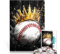 Rompecabezas de 1000 Piezas para Adultos Arte Vectorial del Rey del béisbol Juguetes educativos Interacción Entre Padres e Hijos 38x26cm