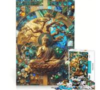 Rompecabezas de 1000 Piezas para Adultos Arte Zen Buda kintsugi Juguete Educativo interacción Entre Padres e Hijos cumpleaños y Navidad 50x75cm