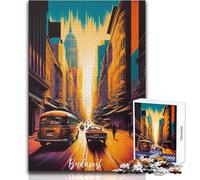 Rompecabezas de 1000 Piezas para Adultos, Artsy Budapest, un desafiante Juego de ingenio, Apto para Mayores de 14 años (tamaño 38x52cm)