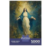 Rompecabezas De 1000 Piezas para Adultos Ascension of Mary Painting Rompecabezas para Adolescentes Juego Práctico Desafío Difícil Regalo De Cumpleaños, Regalos, 52x38cm/1000pcs