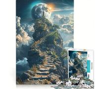 Rompecabezas de 1000 Piezas para Adultos: Ascenso a la Luna, Juguete Educativo, desafío exigente, colección de Artistas, Bellas Artes 50x75cm