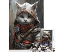 Rompecabezas de 1000 Piezas para Adultos Asesinos Gato Chibi Rompecabezas de 1000 Piezas Juego Imposible Regalo para cumpleaños Desafío difícil (50x75cm)