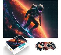 Rompecabezas de 1000 Piezas para Adultos Astro Surfista Juguetes educativos de Aprendizaje Cada Pieza es única: un desafiante y Divertido Juego Familiar 75x50cm