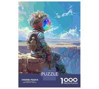 Rompecabezas De 1000 Piezas para Adultos Astronaut and Nature Rompecabezas para Adultos Juegos Divertidos Pero Divertidos Y Humorísticos Desafiantes De Completar 38x26cm/1000pcs