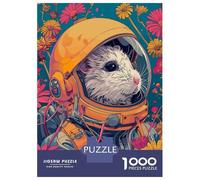 Rompecabezas De 1000 Piezas para Adultos Astronaut Hamster Space Rompecabezas para Adultos Juego De Ingenio Desafío Difícil Desafiante De Completar 70x50cm/1000pcs