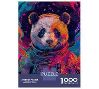 Rompecabezas De 1000 Piezas para Adultos Astronaut Space Panda Rompecabezas Juguetes Antiestrés Decoración del Hogar Difícil Y Desafiante 70x50cm/1000pcs