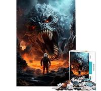 Rompecabezas de 1000 Piezas para Adultos Astronauta de la Mala Suerte Diversión en casa para Toda la Familia Juego Imposible para Mayores de 14 años 38x26cm