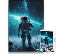 Rompecabezas de 1000 Piezas para Adultos, Astronauta en el océano, Regalo para Mujer, Juego Educativo, Regalo de Amigo Secreto (tamaño 38x52cm)