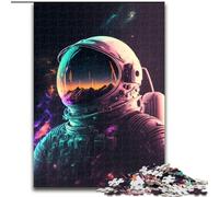 Rompecabezas de 1000 Piezas para Adultos,Astronauta en la Naturaleza,Hecho de Madera,Divertido para el hogar,50x75cm,Juego Decorativo de Bricolaje Que desafía el Cerebro,Juguete Interactivo Familiar