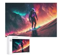 Rompecabezas de 1000 piezas para adultos, astronauta espacial, aventura, juego familiar, difícil trato, regalo para toda la familia, 1000 piezas