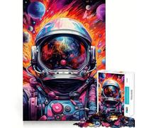 Rompecabezas de 1000 Piezas para Adultos Astronauta,Espacio Salvaje,Corte Preciso,Decoración,Concentración,Juego Divertido,Tiempo Libre,Regalo de Cumpleaños,Afición (38x52cm)